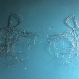 Wire Sculpture Kung Fu Figure 36In Abstract Wall Art By Elizabeth Berrien, Internationally Acclaimed Wire Sculptor - thumbnail 3