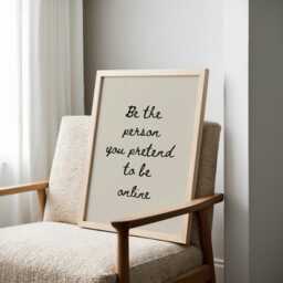 Funny Quote Wall Art, Minimalist Inspirational Print - thumbnail 2