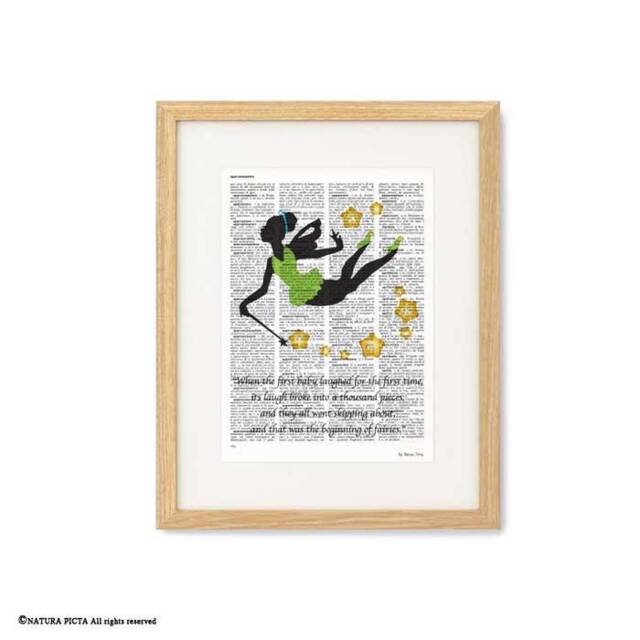 Peter Pan & Tinker Bell Fairy Quote Print, Peter Dictionary Book Print, Nursery Print, Kids Decor, Christmas Gift, By Naturapicta - image 1