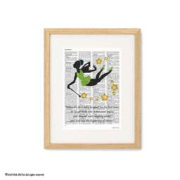 Peter Pan & Tinker Bell Fairy Quote Print, Peter Dictionary Book Print, Nursery Print, Kids Decor, Christmas Gift, By Naturapicta - thumbnail 1