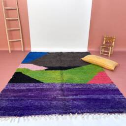 Custom Beni Ouarain Rug Handmade Moroccan Wool Carpet - thumbnail 2