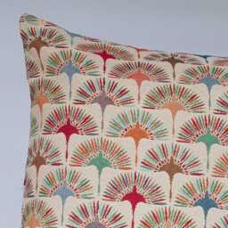 Multicoloured Retro Dandelion Tapestry Cushion. Double Sided. 17x17 - thumbnail 2