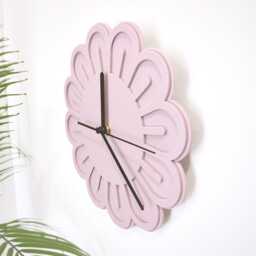 Flower Acrylic Wall Clock -Dusty Mauve - thumbnail 3