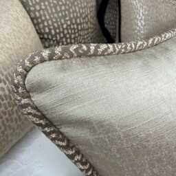 Champagne Brown Cushion Cover Set Of 6/Modern Designer Throw Pillow Covers Bespoke Bed - thumbnail 3