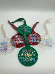 Believe in The Magic Of Christmas Bauble, House Believes, Ornament, in The Decoration - thumbnail 1