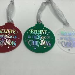 Believe in The Magic Of Christmas Bauble, House Believes, Ornament, in The Decoration - thumbnail 2