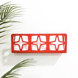 Triple Breeze Block Acrylic Wall Mail Holder - Pattern B - thumbnail 3