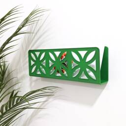 Triple Breeze Block Acrylic Wall Mail Holder - Pattern B - thumbnail 2