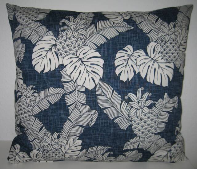 Large Decorative Cushion Cover Motif Palm Trees Pineapple - image 1