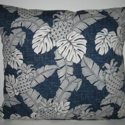 Large Decorative Cushion Cover Motif Palm Trees Pineapple - thumbnail 2