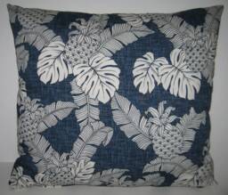Large Decorative Cushion Cover Motif Palm Trees Pineapple - thumbnail 1