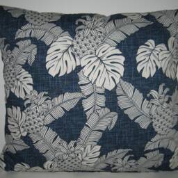Large Decorative Cushion Cover Motif Palm Trees Pineapple - thumbnail 4