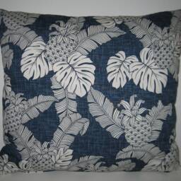Large Decorative Cushion Cover Motif Palm Trees Pineapple - thumbnail 3