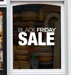 Black Friday Sticker Shop Window Sale Retail Display Decoration Self Adhesive Storefront Vinyl Decal - thumbnail 1