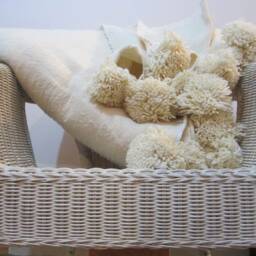 Wool Blanket - Moroccan Blanket Handmade Soft Wool Moroccan Ivory Birthday Gift For Mom Comfy Bedroom D??cor - thumbnail 3