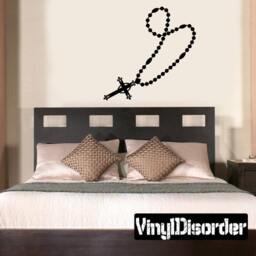 Cross Vinyl Wall Decal Or Car Sticker - Mv001Et - thumbnail 1