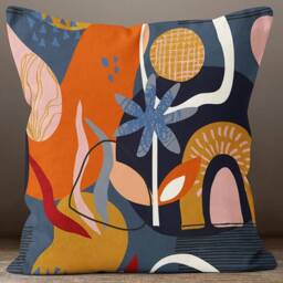 Abstract Geometric, Colorful, Decorative Cushions Cover/Sofa Pillow Case/Garden Home Geometric Colorful Pattern Throw Case - thumbnail 2