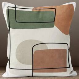 Abstract Geometric, Colorful, Decorative Cushions Cover/Sofa Pillow Case/Garden Home Geometric Colorful Pattern Throw Case - thumbnail 3
