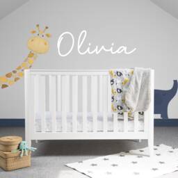 Personalised Name Vinyl Stickers Peel & Stick Wall Art Waterproof Removable Nursery Playroom Bedroom Children Kids Bespoke Customised D1 - thumbnail 3