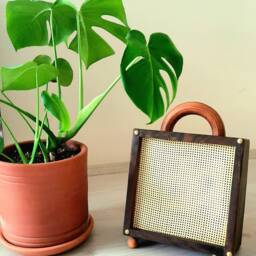 Walnut Wood Floor Lamp - Tax Included - thumbnail 2