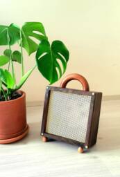 Walnut Wood Floor Lamp - Tax Included