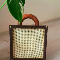 Walnut Wood Floor Lamp - Tax Included - thumbnail 3
