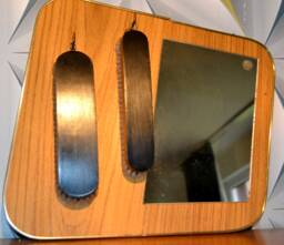 Vintage Wall Mirror 1950S Clothes Brush Hallway Set Entrance Decoration