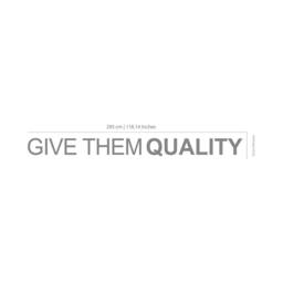Give Them Quality, Typography Wall Art, Inspirational, Motivational, Office Decal, Skugtq - thumbnail 2