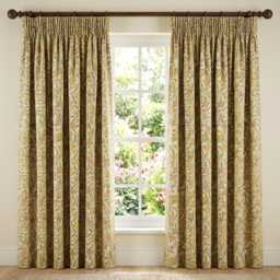 Custom Made William Morris Pomegranate Buttercup Blackout Lining Curtains 3