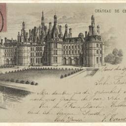 Vintage Chambord Castle Postcard Print French Wall Art - thumbnail 2