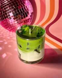 Iced Matcha Latte Candle 10 Oz Coconut Wax Vanilla Scent - thumbnail 1