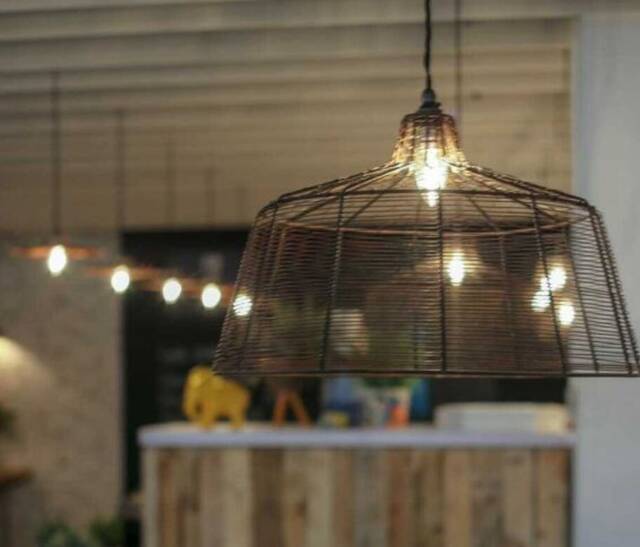 Large 20 Inch Metal Wire Light Shade Industrial Rustic Vintage Retro Old Ceiling Pendant Shade Dome Pendant Light - image 1