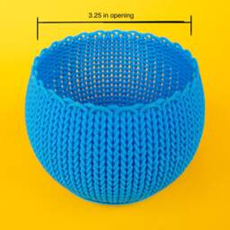 Rainbow Knit Planter Personalized Colors 3.25 Inch - thumbnail 4