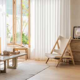 White Morden Texture Voile Custom Curtain Made To Measure Sheer Bespoke - thumbnail 4