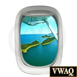 Fake Window Wall Decal, Pilot Gifts, Aviation Landscape Mural Pw19 - thumbnail 2