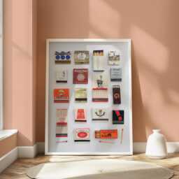 Matchbooks Collage Art Print, Vintage Hotel Theme, Retro Decor - thumbnail 3