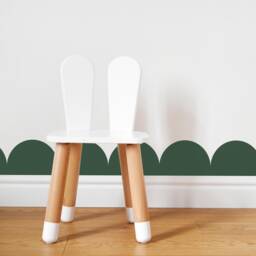 Scallop Edge Fabric Wall Stickers Removable Nursery Decor - thumbnail 3