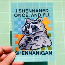 Funny Art Print Raccoon Wall Decor Silly Motivation Classroom Poster School Trash Panda Gift Unhinged Humor Office Cubicle - thumbnail 1