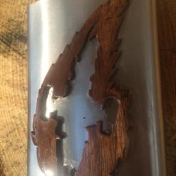 Hand-Carved Leaf On The Wind with Serenity - thumbnail 3