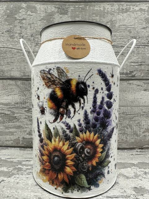 Bee Milk Churns, Bee Vase, Gifts, Bee, Bees, Sunflower - image 1