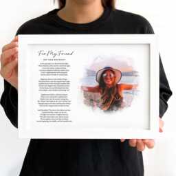 For My Son Photo Print. Use Your Own Words & Image Personalised Framed Wall Art Decor For Home. Keepsake Custom Gift - thumbnail 4