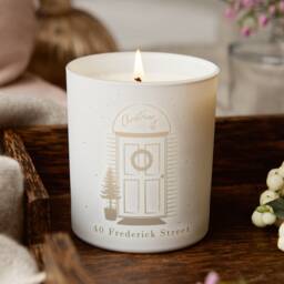 Personalised First Home Christmas Candle Engraved New Gift