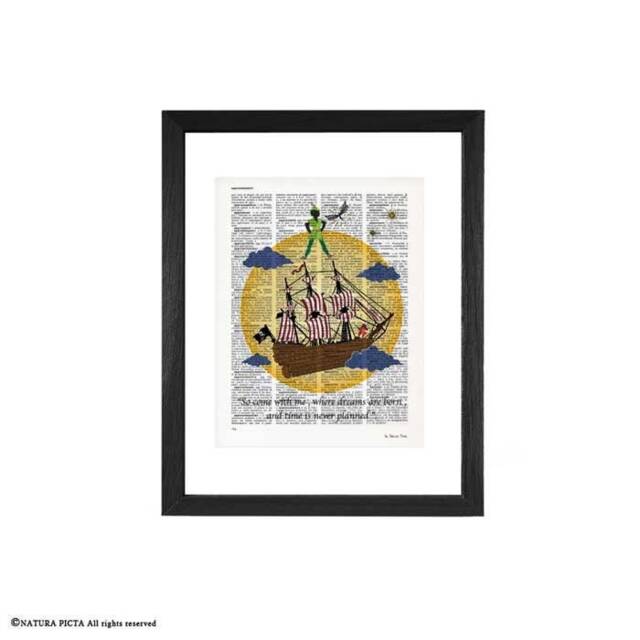 Peter Pan Neverland Print, Peter Quote Print, Nursery Print, Children Wall Art, Peter Dictionary Art, Christmas Gift, Peter Poster, Naturapicta - image 1