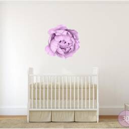 Purple Peony #15 Removable Fabric Wall Decal Individual Blooming Peonies Baby Girl Room Nursery Decor - Customize Your Own Sticker Set - thumbnail 2