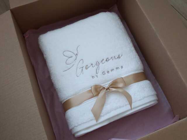 Personalised Towel With Business Logo, Gift Owner, Custom Logo Embroidery, Towel, Egyptian Cotton - image 1