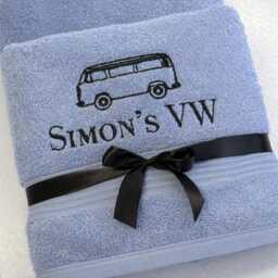 Personalised Towel With Business Logo, Gift Owner, Custom Logo Embroidery, Towel, Egyptian Cotton - thumbnail 4