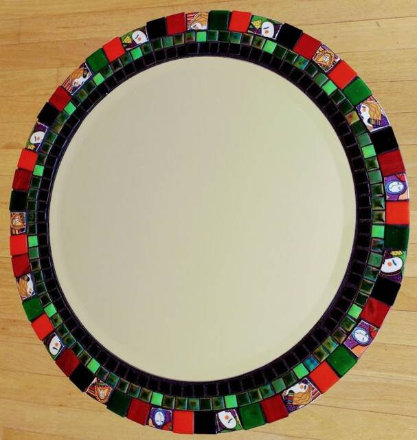 Multicolor Mosaic Tile Wall Mirror - image 1