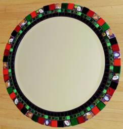 Multicolor Mosaic Tile Wall Mirror - thumbnail 1