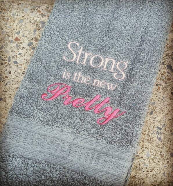 New Strong Is The New Pretty Sweat Towel, Gym Sports Towel Gifts, Fitness Exercise Towels - image 1