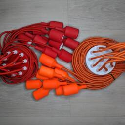 Orange Octopus Chandelier 2-15 Pendant Light Kids Lighting Spider Colorful Nursery Spider Lamp - thumbnail 3